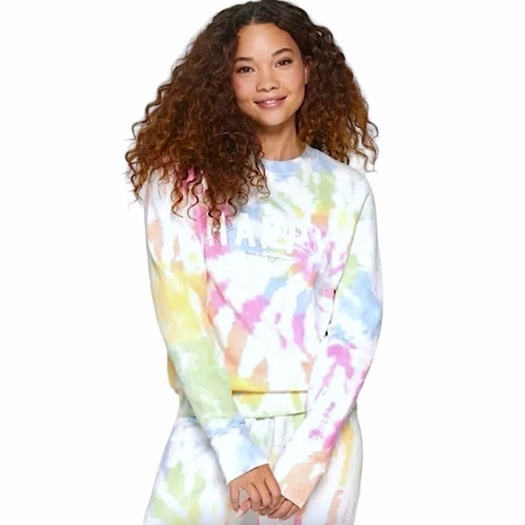 SPIRITUAL GANGSTER Happy Old School Retro Soft Tie Dye Graphic Sweatshirt - Picture 3 of 13
